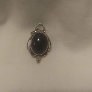 Silver and Amethyst Pendent